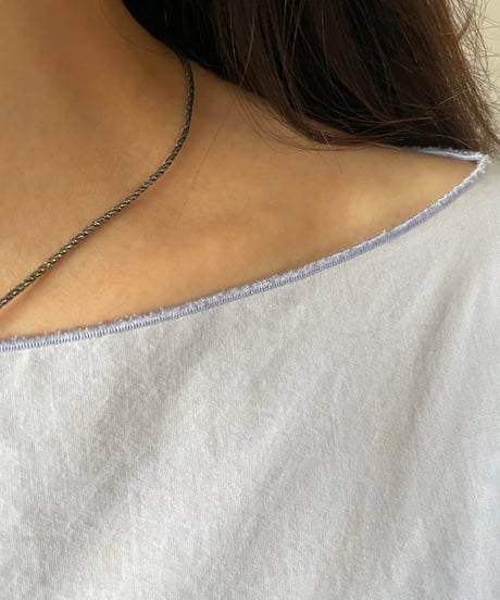 DEAD STOCK Italy 925 tiny chain necklace Rope 16
