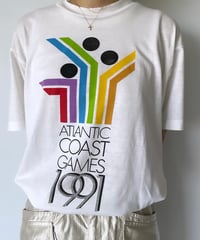 1991s "ATLANTIC COAST GAMES" s/s tee L