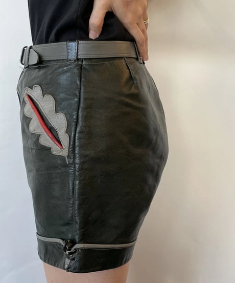 Europe vintage Tyrollean  leather pants
