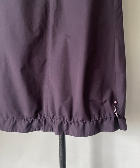 Drawstring long skirt