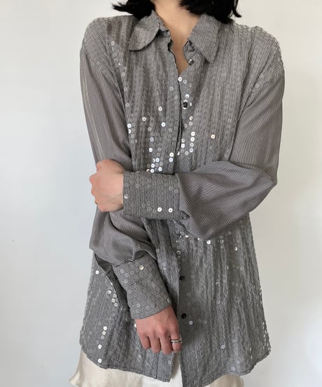 MADE IN ITALY sequins shirt