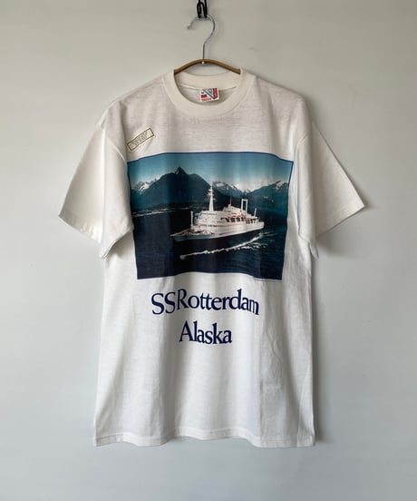 DEAD STOCK 90s "SS Rotterdam Alaska" s/s tee M