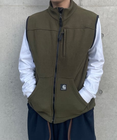 carhartt fleece vest "olive"  S
