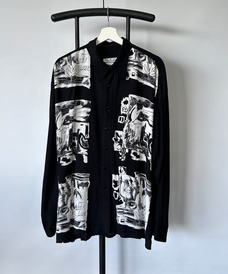 VISKOSE printed L/S shirt 45/46