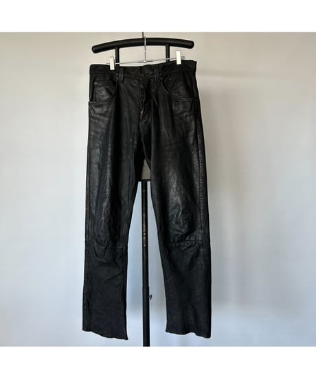 Europe Vintage Leather Pants