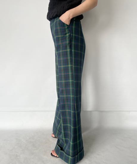70s Levi's PANATELA plaid flare pants
