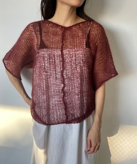 Net knit tops