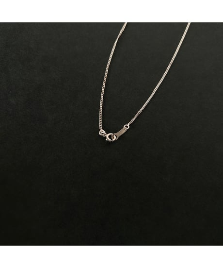 Vintage Silver 925 tiny chain necklace design Curb ⑧