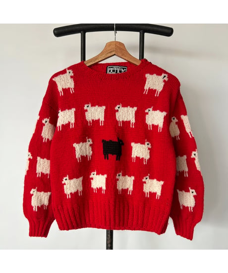 80s Princess Diana Black Sheep Knit