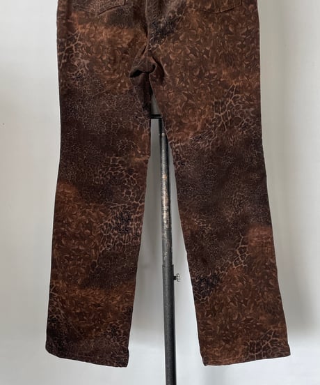 stretch cord leopard pants