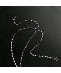 DEAD STOCK Vintage Italy925 tiny chain necklace Design 15