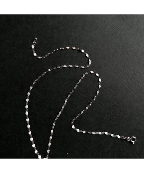 DEAD STOCK Vintage Italy925 tiny chain necklace Design 15