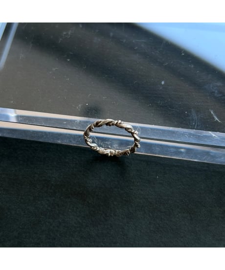 Vintage Silver 925 Rope ring ②