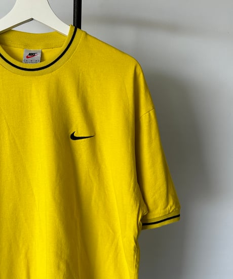 dead stock "90s NIKE Line Rib" s/s tee M