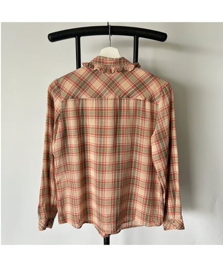 Check Frilled shirt