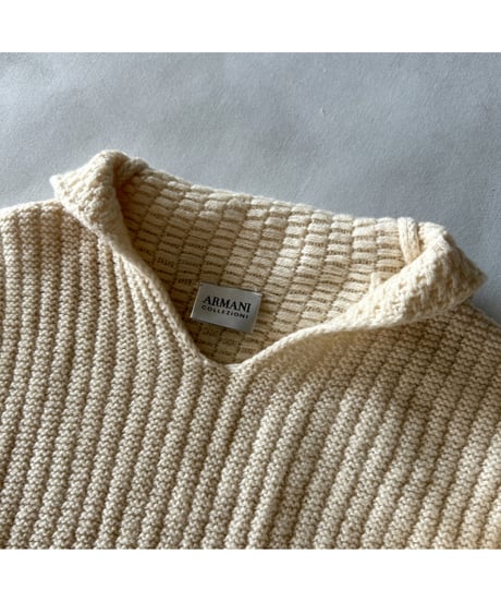 ARMANI collared knit