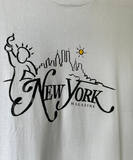90s "NEWYORK MAGAZINE" s/s tee