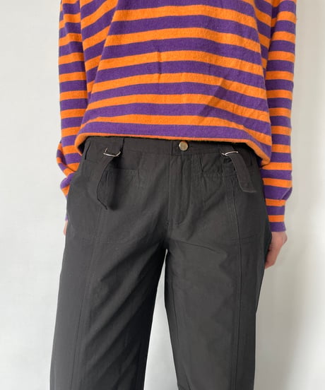 Europe Belted Hem Pants