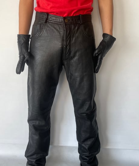 Europe vintage Leather Pants