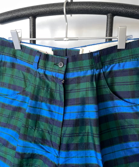 DEAD STOCK silk golf shorts 42  blue