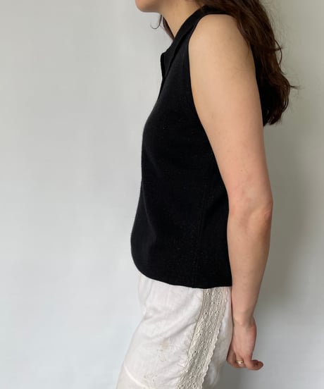 Sleeveless Knit Polo