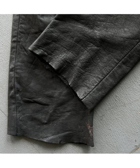 Europe Vintage Leather Pants