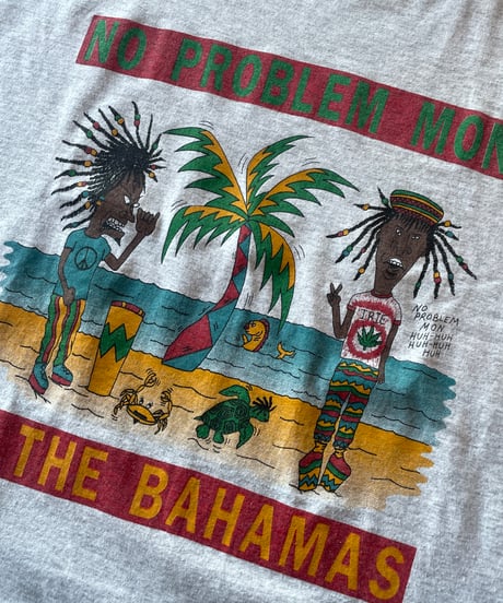 90s FRUIT OF THE LOOM "Beavis Butthead Rasta Bahamas"  s/s tee XL