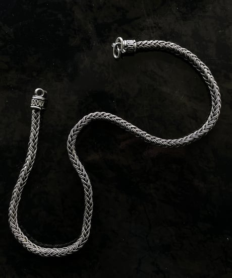 Europe Vintage Fox tail chain silver 925 necklace