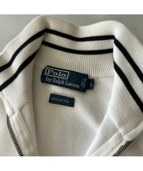 Ralph Lauren half zip cotton knit