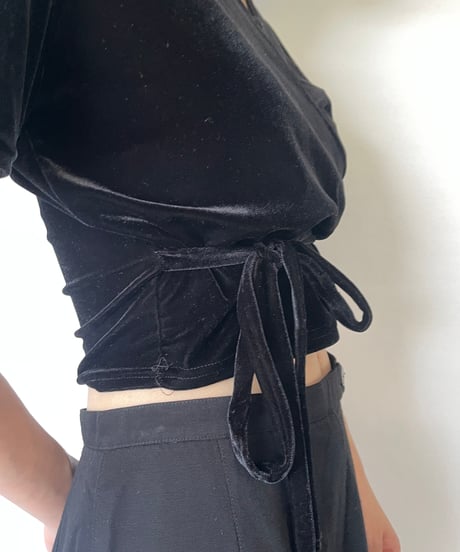 cachecoeur velours tops