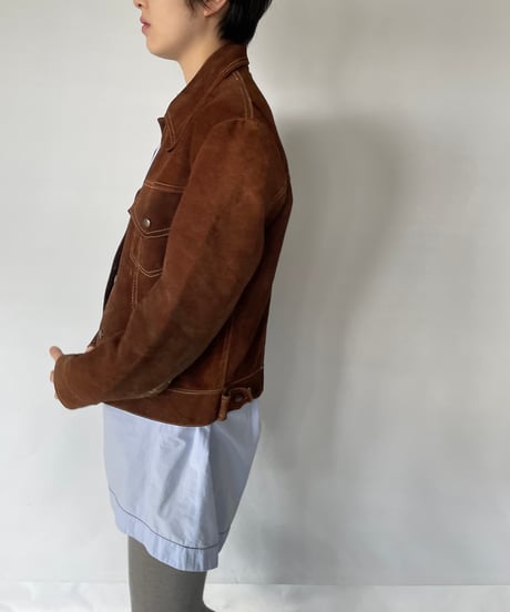70s Suede Trucker Jacket