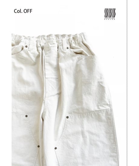 COMFORTABLE REASON Double Knee Pigment Pant