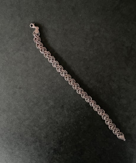 90-00s Europe vintage silver chain bracelet made in Italy