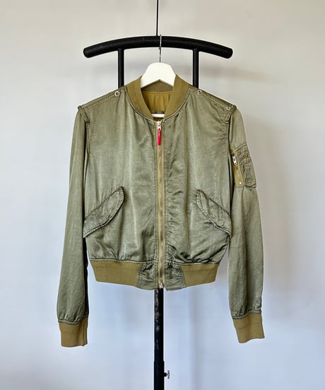 euro vintage satin MA-1