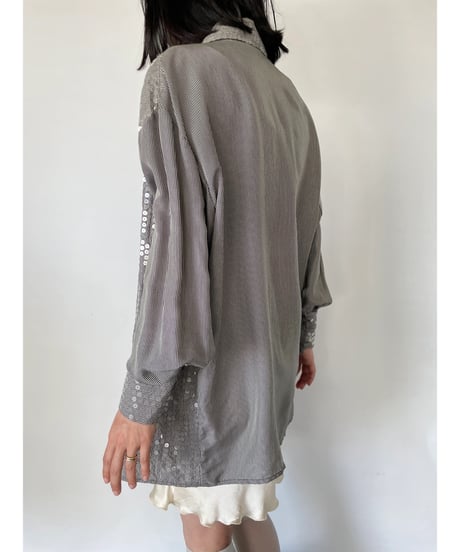 MADE IN ITALY sequins shirt