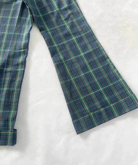 70s Levi's PANATELA plaid flare pants