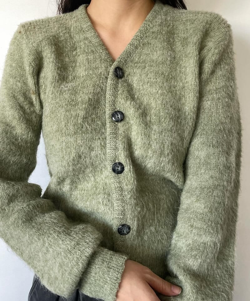 60s Sears mohair cardigan M | Clout