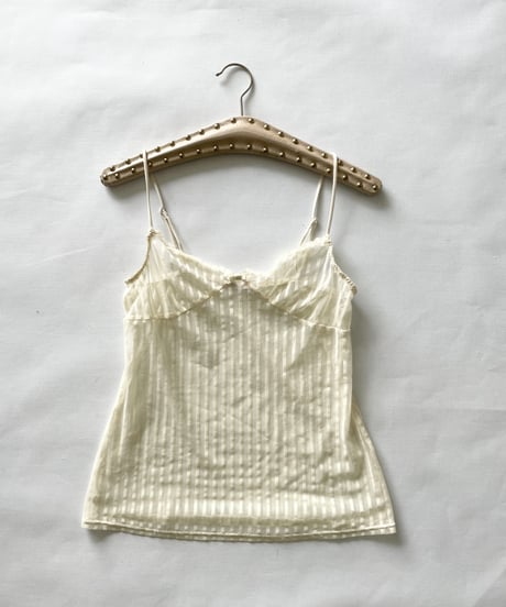 Stripe Mesh Camisole