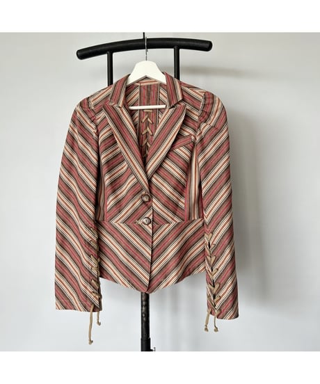 Made in France Vintage Lace up Jacket