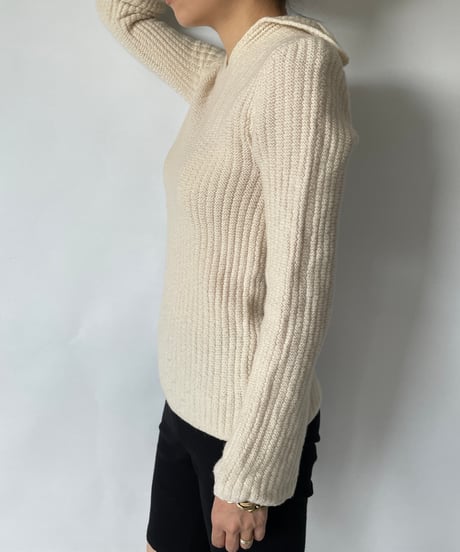 ARMANI collared knit