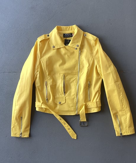 80-90s DEAD STOCK　”SCRJEF＂ vinyl riders jacket
