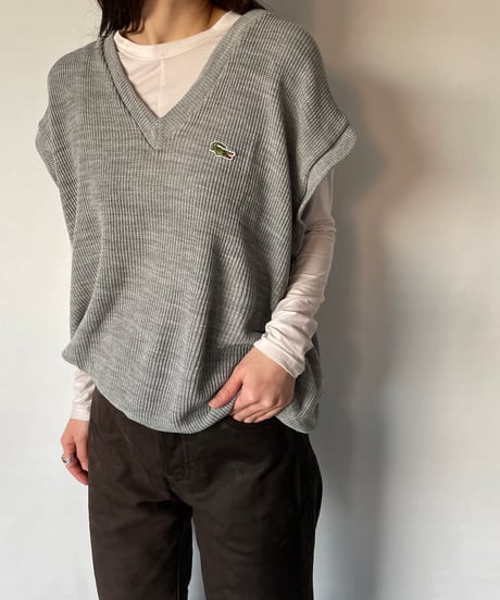 70s LACOSTE V-neck Vest