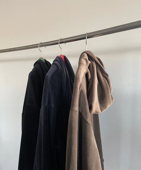 ANDER "VELOUR ZIP HOODIE"