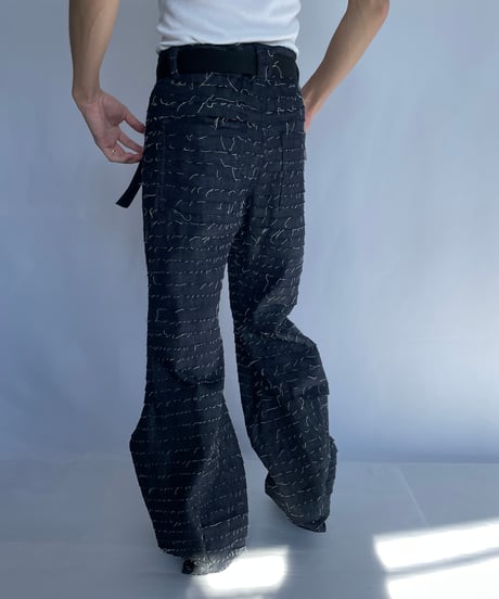 NAM "TRUMPET PANTS" (FRINGE DENIM)