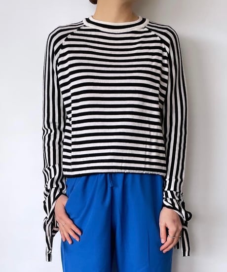 EUROPE border ribbon knit S