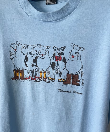 90s SCREEN STARS "NIKEを履いた牛さん” s/s tee XL