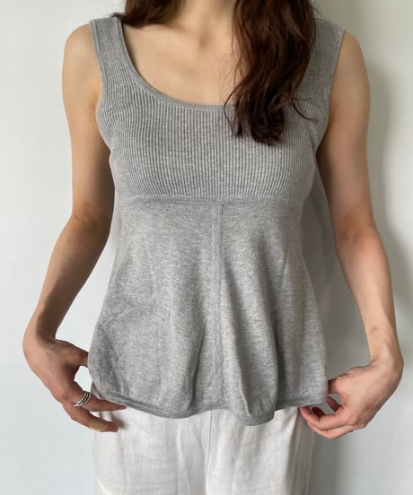 Peplum Knit Tank Top