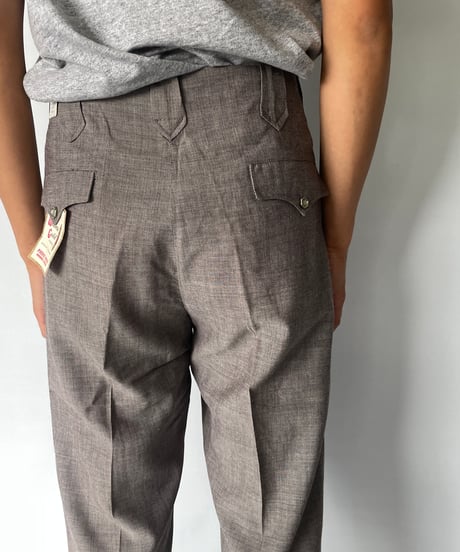 dead stock 70s Western Pants "BROWN"