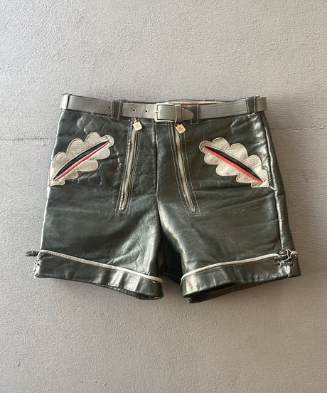 Europe vintage Tyrollean  leather pants
