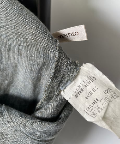 Linen tuck skirt
